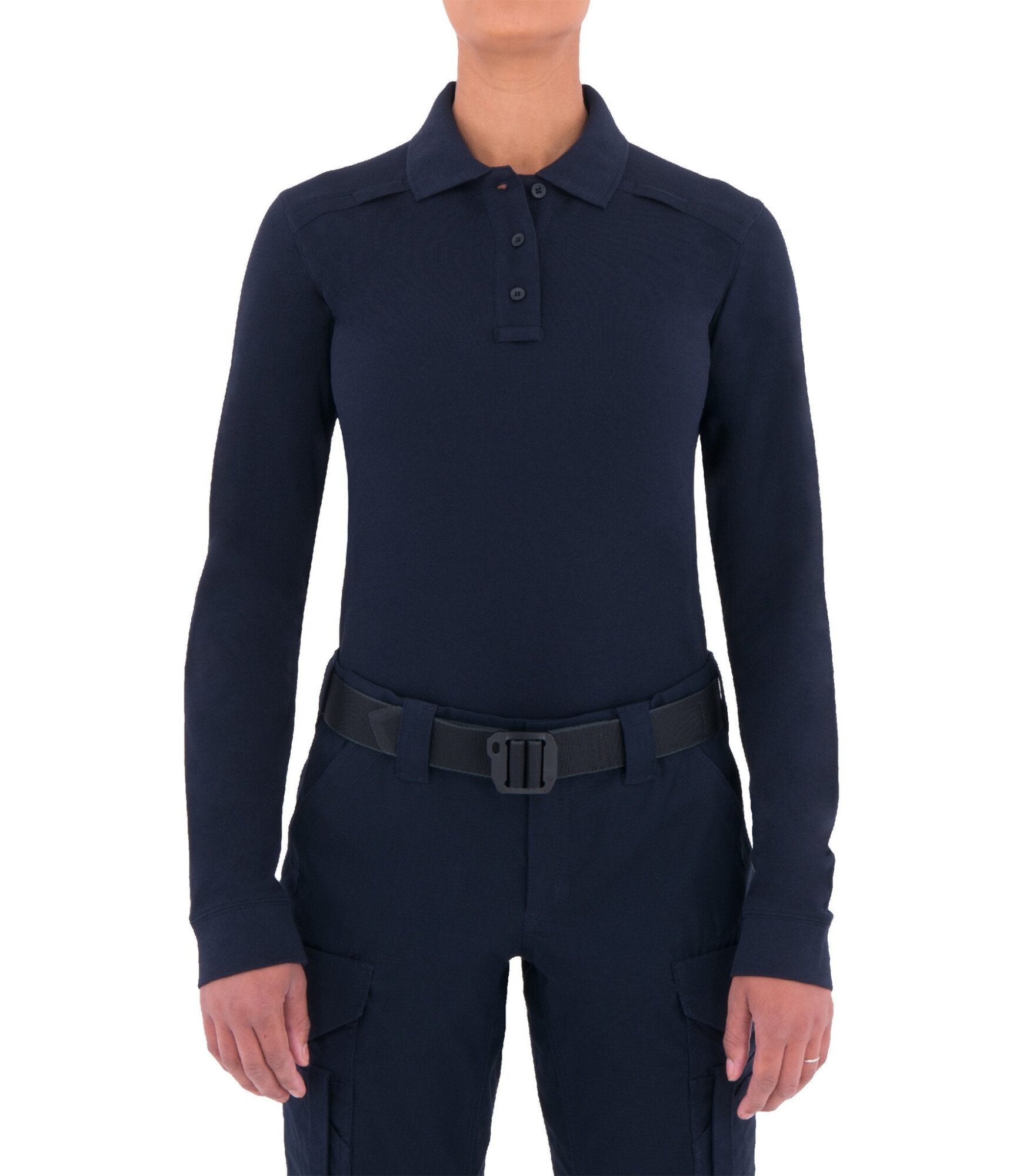 Women's Cotton Long Sleeve Polo